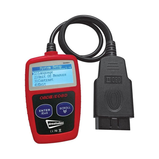 Streetwize Garage Vehicle LED ODBII Engine Fault Code Scanner Diagnostic Reader Streetwize  - Town Parts