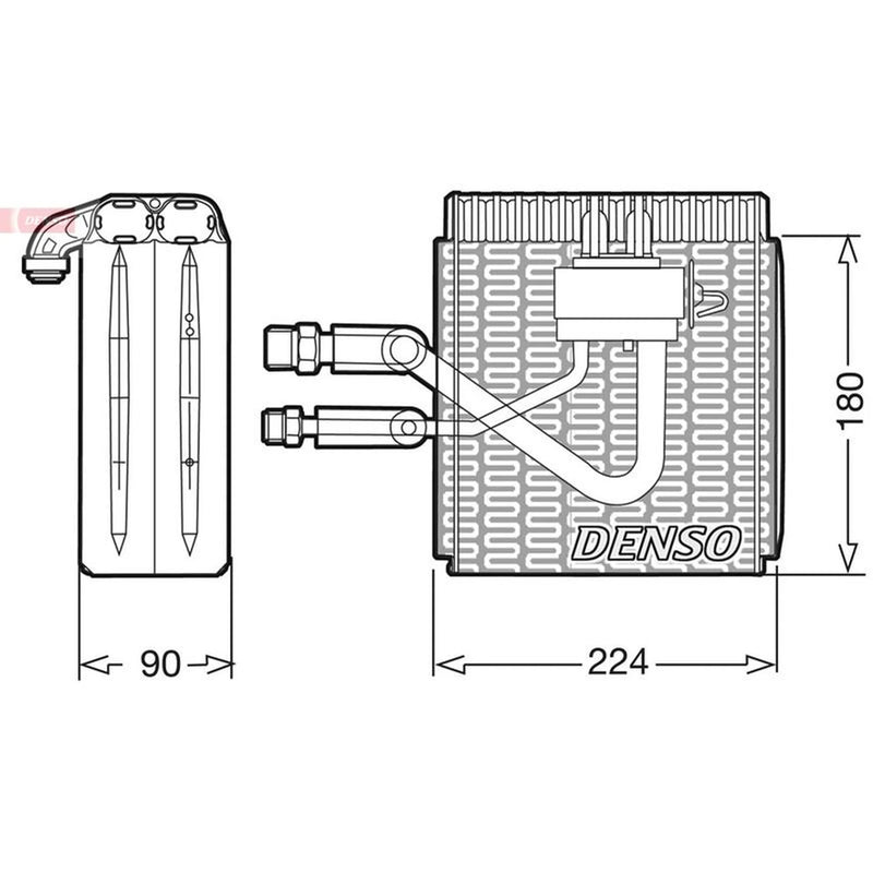 Denso Air Conditioning Evaporator DEV09005
