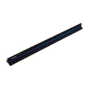 Faithfull Prestige Tri-Scale Architect Rule Black Aluminium 300mm - FAIRULETACNC