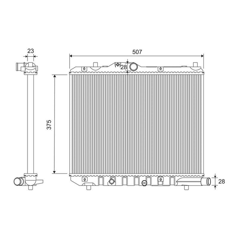 Valeo Engine Radiator 701281