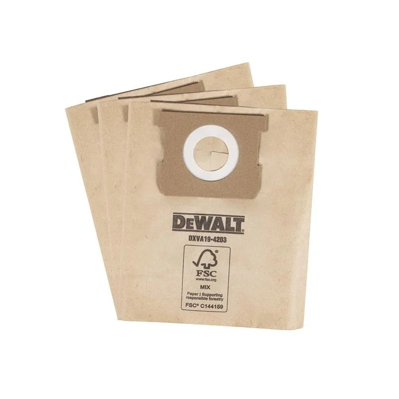 DEWALT Vacuum DXVA19-4203 Dust Bag (3 Pack) - DXVA19-4203