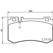 Mintex Rear Brake Pad Set MDB2621