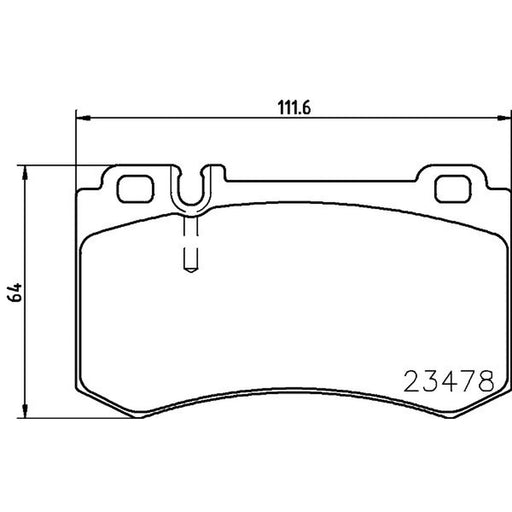 Mintex Rear Brake Pad Set MDB3058