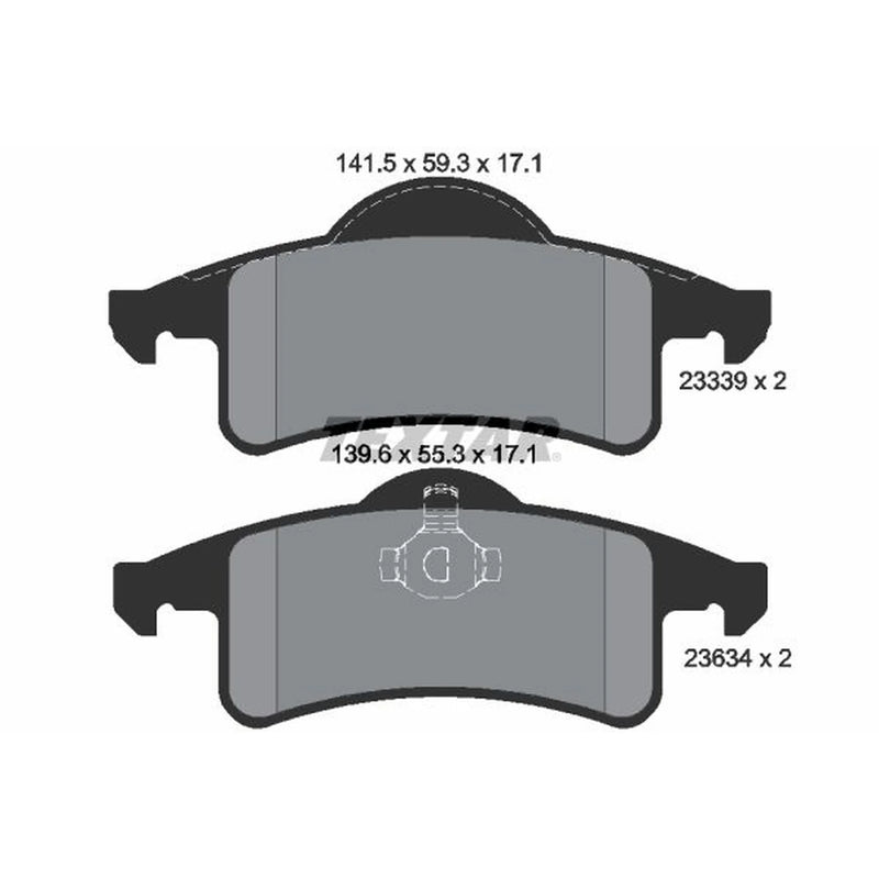 Textar Rear Brake Pad Set 2333901