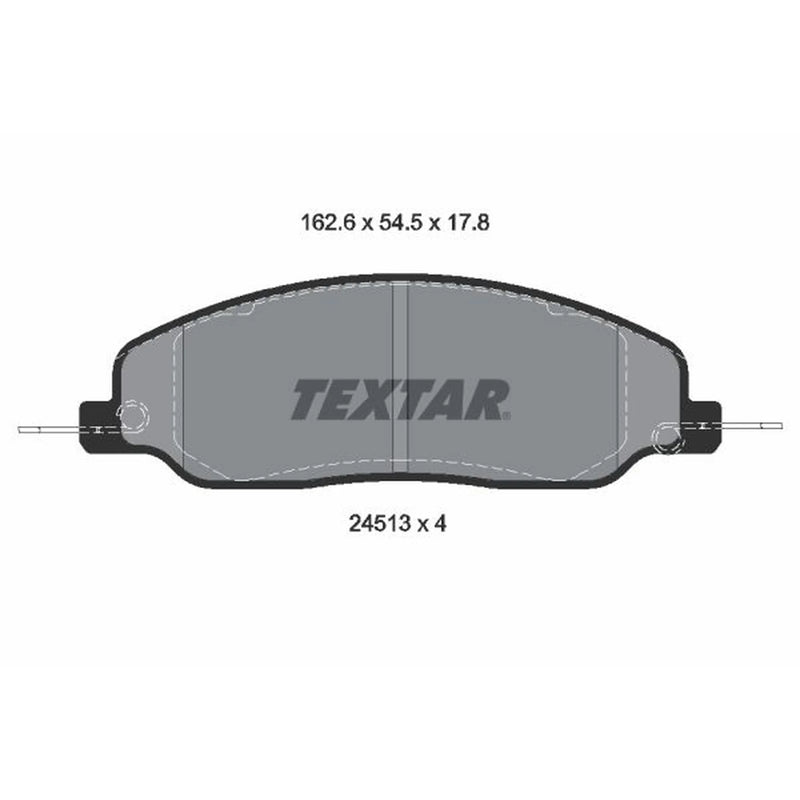 Textar Front Brake Pad Set 2451301