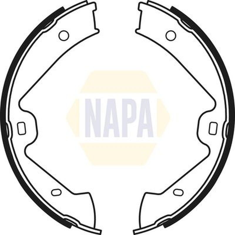 NAPA Parking Brake Shoe Set NBS5051