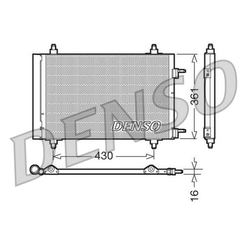 Denso Air Conditioning Condenser DCN07019