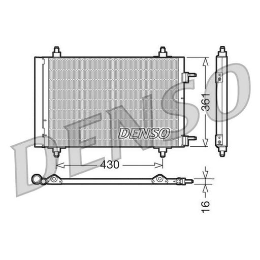 Denso Air Conditioning Condenser DCN07019