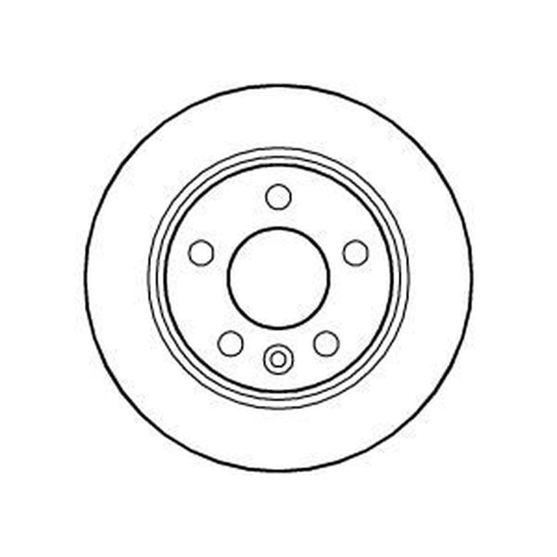 Abtex 2 x Solid Rear Brake Discs BD638S