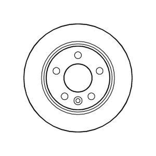 Abtex 2 x Solid Rear Brake Discs BD638S