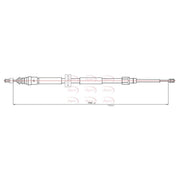 Apec Handbrake Cable Left Rear CAB1067