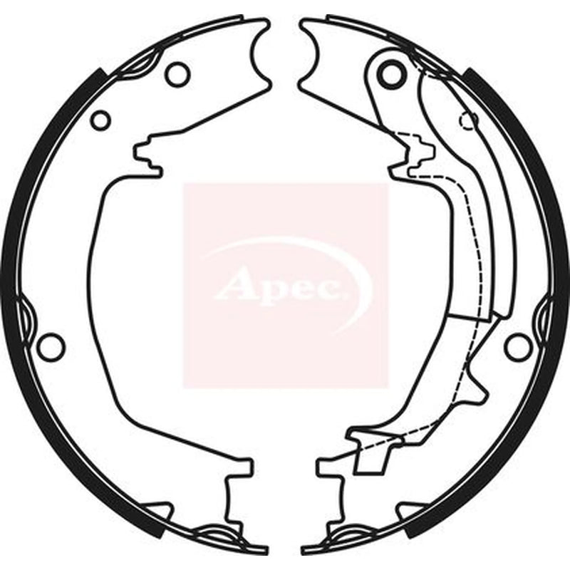 Apec Parking Brake Shoe Set SHU808