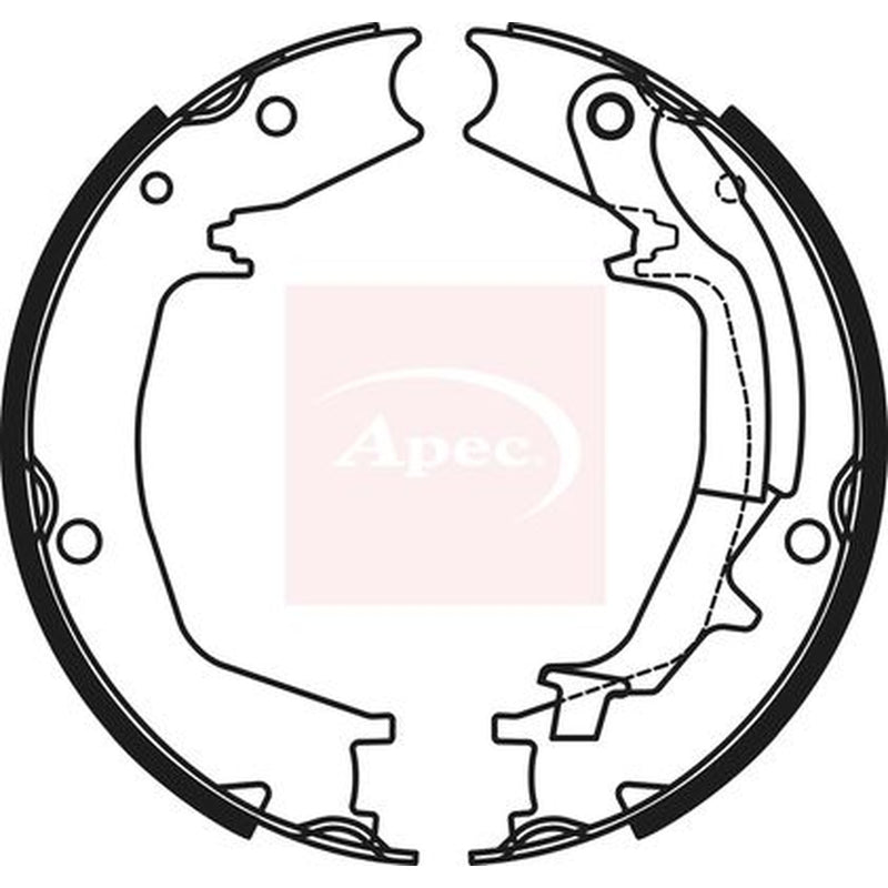 Apec Parking Brake Shoe Set SHU808