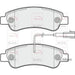 APEC Black Brake Pads (Rear) (R90) PAD2037B fits Fiat Peugeot Citroën Vauxhall B Apec  - Town Parts