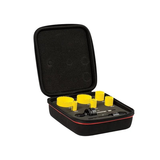 Starrett KFC06022 Fast Cut Bi-Metal Electrician's Holesaw Kit, 8 Piece
