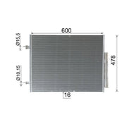 Mahle Air Conditioning Condenser AC 1131 000P