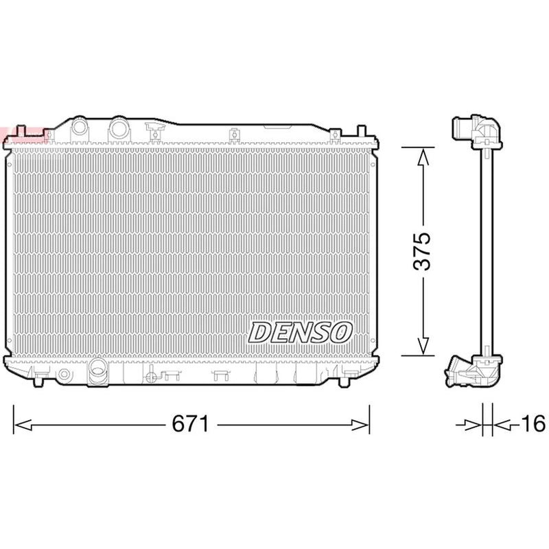 Denso Engine Radiator DRM40028