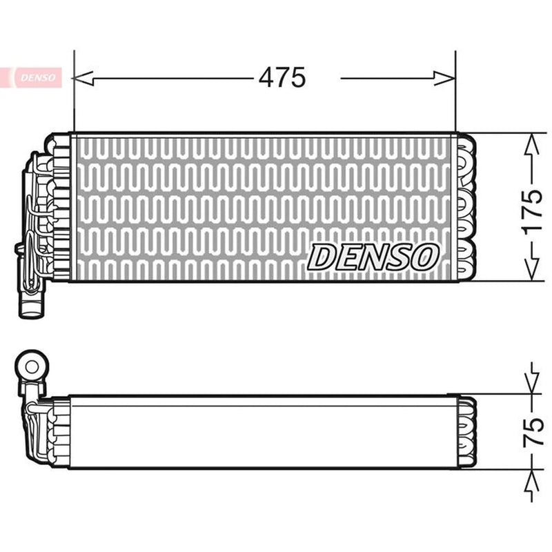 Denso Air Conditioning Evaporator DEV12003