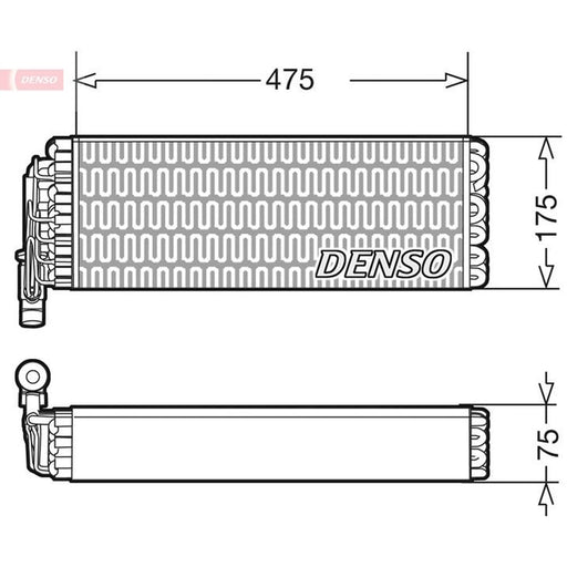 Denso Air Conditioning Evaporator DEV12003