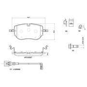 Brembo 4 x Front Brake Pad Set P85192