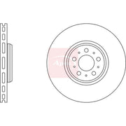 Apec 2 x Vented Front Brake Discs DSK2424