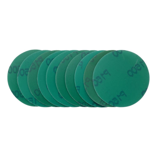 Draper Wet and Dry Sanding Discs with Hook and Loop, 75mm, 1500 Grit (Pack of 10 Draper  - Town Parts