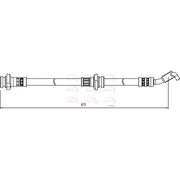 Apec Brake Hydraulic Hose Line Front Right HOS4055