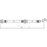 Apec Brake Hydraulic Hose Line Front Right HOS4055