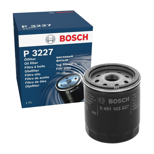 Genuine Bosch Car Oil Filter P3227 Fits Ford Escort 55 - 1.8 - 94-00 0451103227 Bosch  - Town Parts