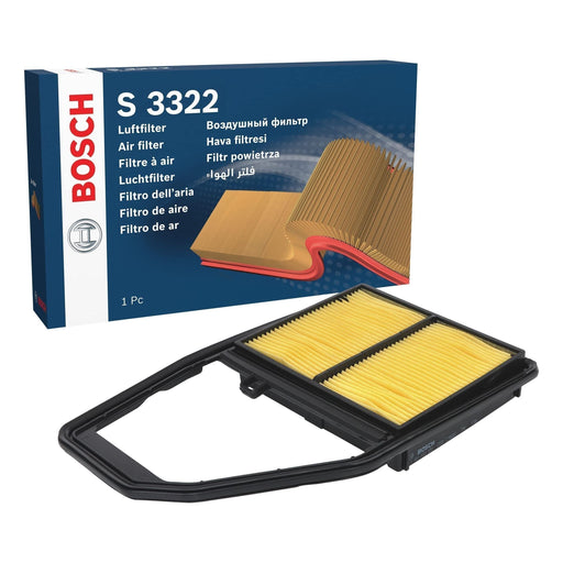 Genuine Bosch Car Air Filter S3322 Fits Honda Civic Vtec - 1.6 - 00-05 145743332 Bosch  - Town Parts