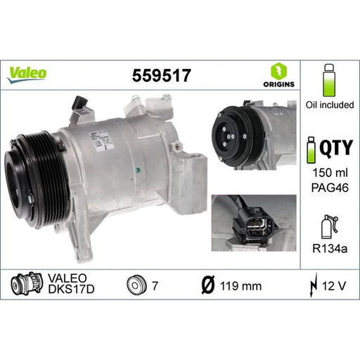 Valeo Air Conditioning Compressor 559517
