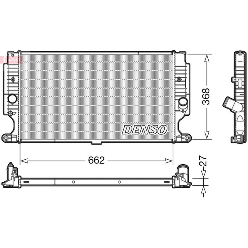 Denso Engine Radiator DRM50090
