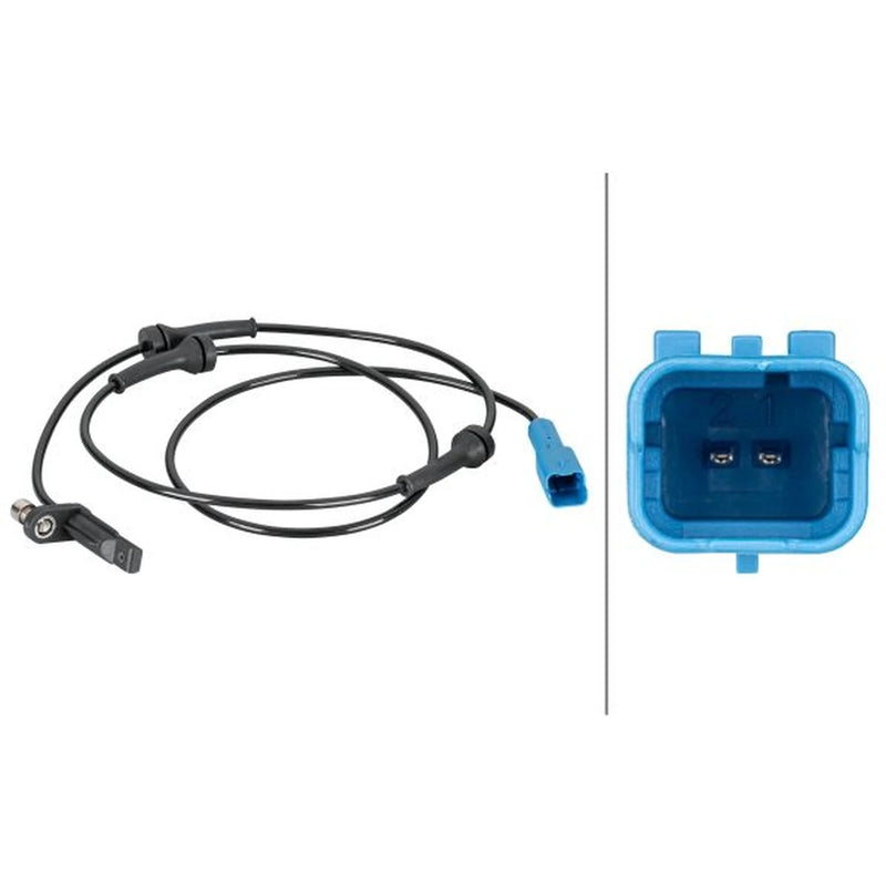 Hella ABS Wheel Speed Sensor Front 6PU 012 806-701