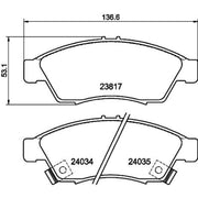 Mintex Front Brake Pad Set MDB2326