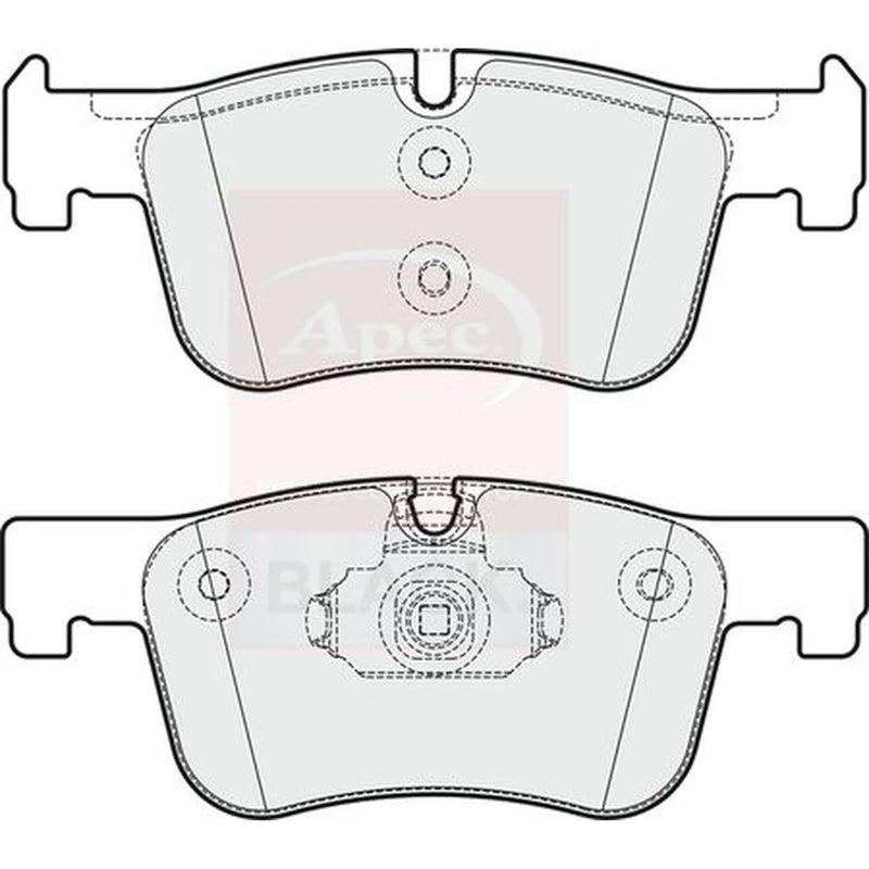 Apec Front Brake Pad Set PAD1875B