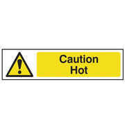 Scan Caution Hot - PVC Sign 200 x 50mm - 5115