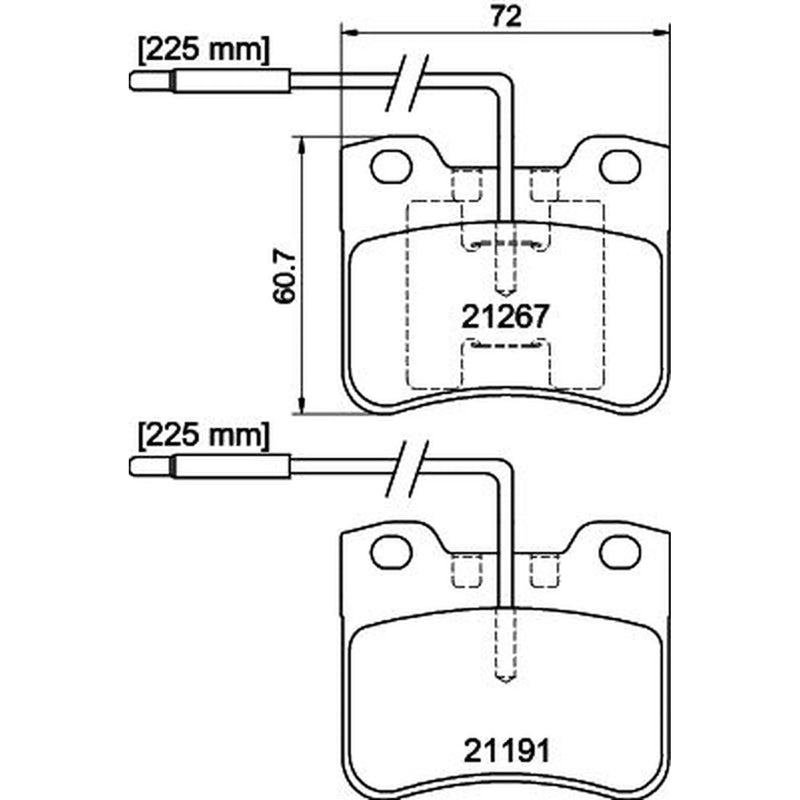 Mintex Front Brake Pad Set MDB1557