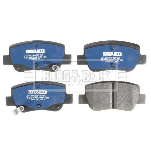 Borg & Beck 4 x Rear Brake Pad Set BBP2099