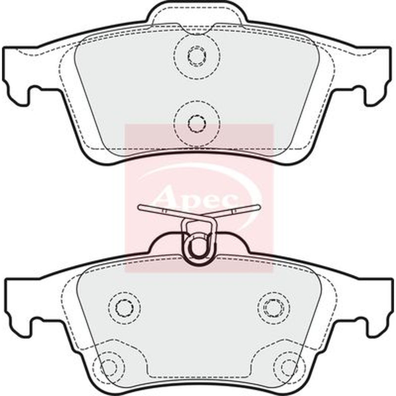 Apec Rear Brake Pad Set PAD1822