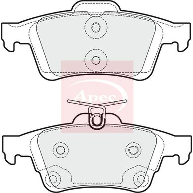 Apec Rear Brake Pad Set PAD1822