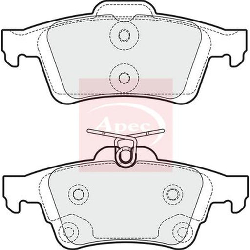 Apec Rear Brake Pad Set PAD1822