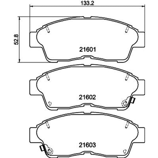 DON Front Brake Pad Set PCP1168