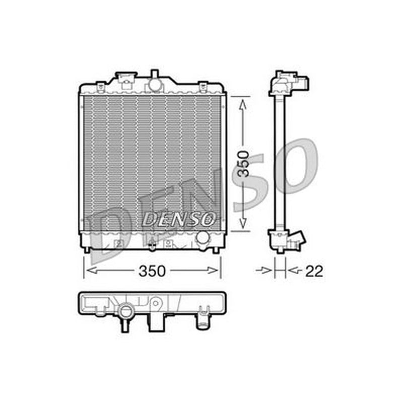 Denso Engine Radiator DRM40003