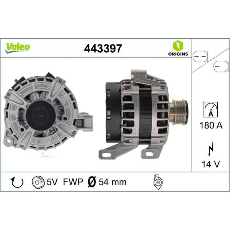 Valeo Car Alternator 12V 443397