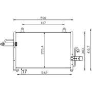 Mahle Air Conditioning Condenser AC 715 000S