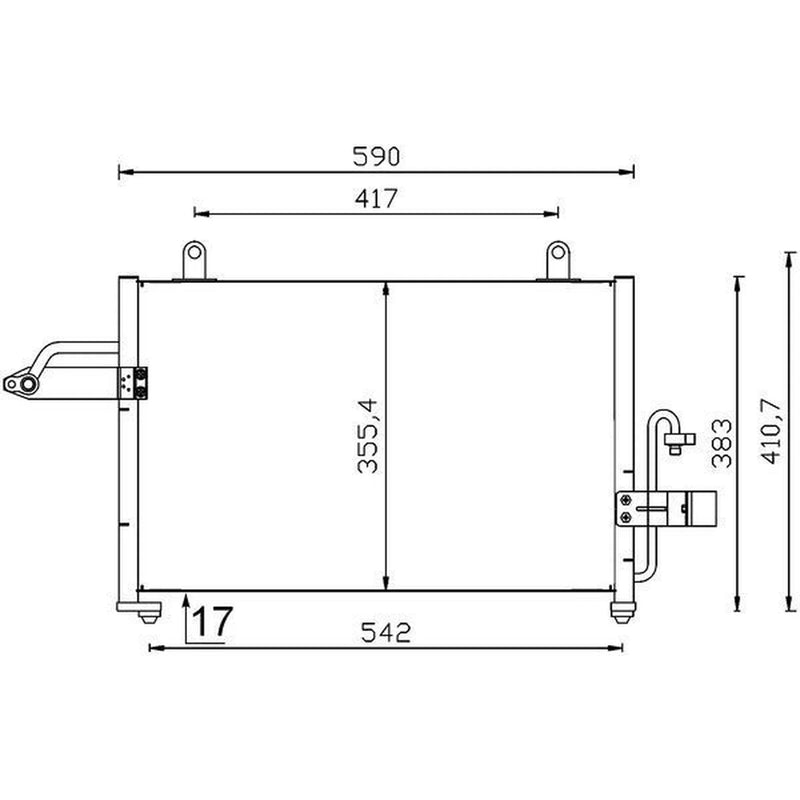 Mahle Air Conditioning Condenser AC 715 000S
