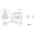 Febi Steering Tie Rod End Ball Joint Front Left 184966