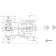 Febi Steering Tie Rod End Ball Joint Front Left 184966