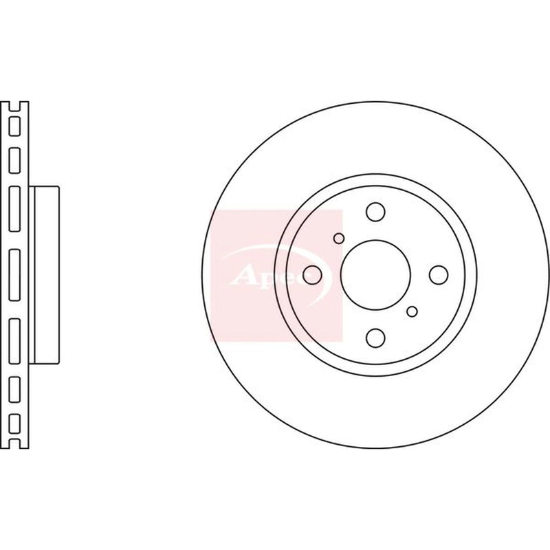 Apec 2 x Front Brake Discs DSK2517