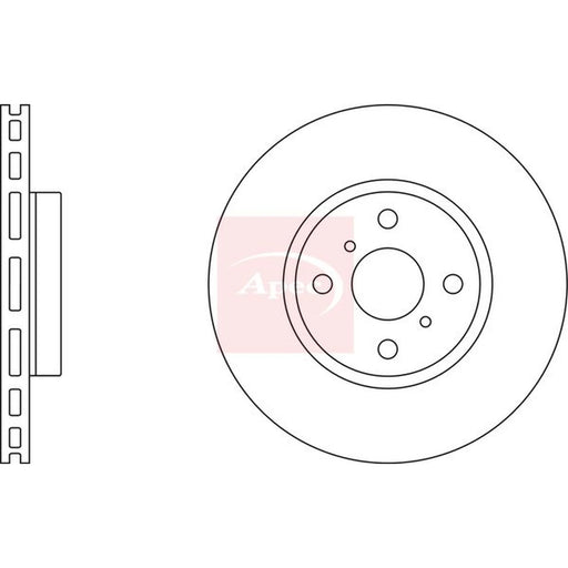 Apec 2 x Front Brake Discs DSK2517